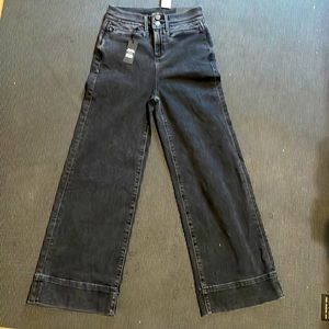 Anne Taylor wide leg high rise jeans 00